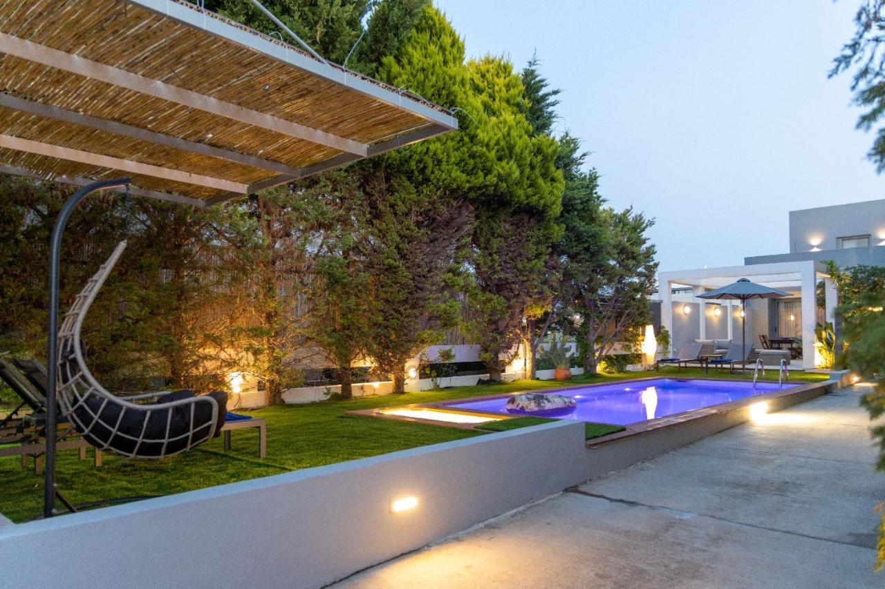 Luxury Villa Hestia Grey With Private Pool Rethymno Exterior foto