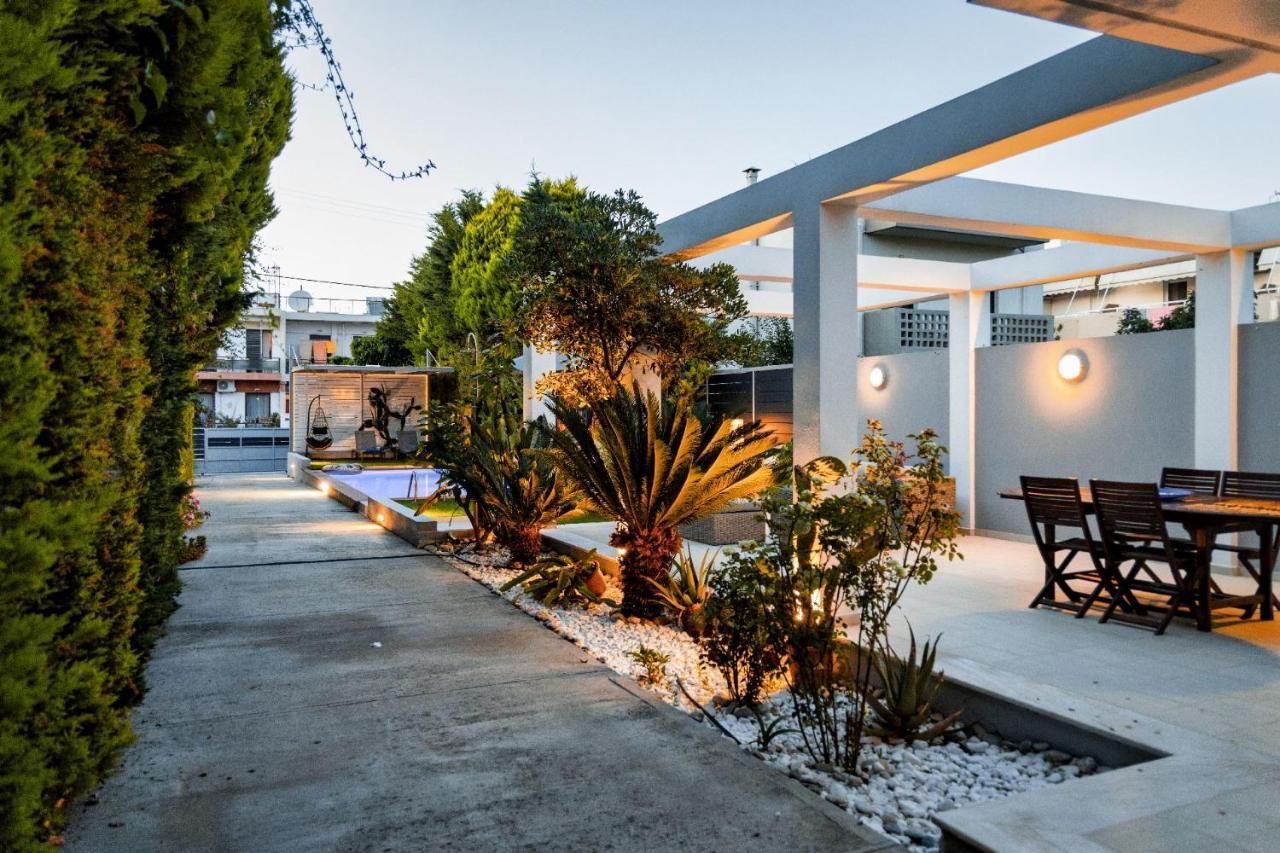 Luxury Villa Hestia Grey With Private Pool Rethymno Exterior foto