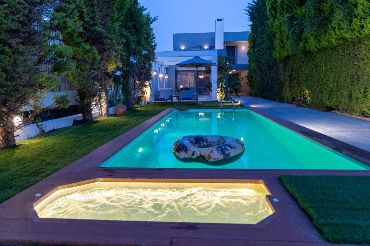 Luxury Villa Hestia Grey With Private Pool Rethymno Exterior foto